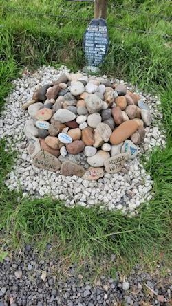 The memorial to the accused created by Rowan Morrison